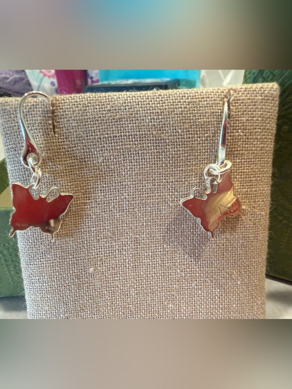 Earrings Gucci 925 Silver Butterfly Earrings NWT, with Gift Box and Pouch - Picture 4 of 4